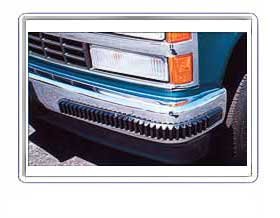 Bumper Protector - Heavy Duty - Universal - Black HD Bumper Guards - 28-1/2L x 2-3/8W x 7/8 thick - 2pc. set