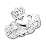 Sterling Silver Claddagh Ring by A Great Jewelry Co.