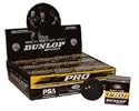 DUNLOP Pro Squash Balls single ball boxes, 1 dozen balls