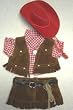 Cowgirl Outfit That Fits Webkinz and 8" Make Your Own Stuffed Animals