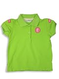 Cool Island - Girls Short Sleeved Pique Polo Shirt, Lime (Size 5)