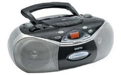 Childrens Toyshop  Third Party New : Sanyo Portable CD Radio Cassette with USB Input