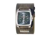 Kahuna KMX-4402G Mens Blue Dial Brown Leather Strap Watch