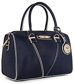 Versace V1969 Italia Women's Olivia Satchel Handbag- Lapis