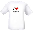 I LOVE LIEGE - City-series - White T-shirt