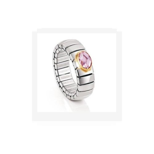 Nomination Damen-Ring Klein 18-K-Gold Mit Facettiertem Zirkon Rosa Ring gr&ouml;&szlig;e variabel 041 Preisvergleich