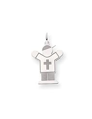 14k White Gold Kid Charm Cyber Monday Special