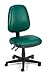 Computer Task Chair - Teal Vinyl - Hard Floor Casters