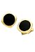 Solid 14K Gold and Onyx Diamond Shaped Stud Set (4)