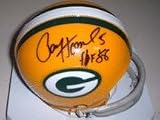 Paul Hornung Autographed Green Bay Packers Riddell Throwback Mini Helmet with "HOF 88" Inscription