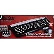 Wireless Visikey Large Print Keyboard & Mouse Pc