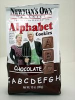 Newman's Own Organics  Alphabet Cookies, Chocolate, 10-Ounce Bags (Pack of 12)
