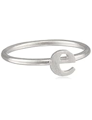 Dogeared "A~Z" Little Initial E Ring