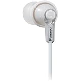 Panasonic RP-HJE120-S In-Ear Earbud Ergo-Fit Headphone (White/Silver)