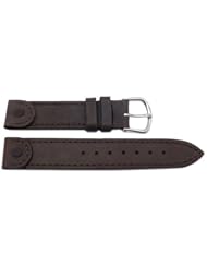 Genuine Swiss Army Dark Brown Leather 16mm Cavalry Watch Band