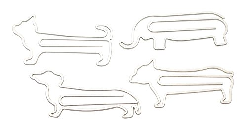 MOGOI(TM) Cute Large Animal Model Shape Strong Metal Bookmarks(Silver,Set of 4,Style Randomly) With MOGOI Accessory Wire Winder