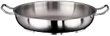 Paderno World Cuisine 17.75 Inch Stainless Steel Paella Pan