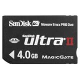 Sandisk SDMSPDH-004G-A11 4GB/15MB Ultra II MSPD Card (Black)