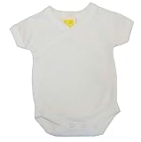Review Tiny Dee  / Short Sleeve Crossover Baby Bodysuit 5-8lb White