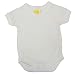 Short Sleeve Crossover Baby Bodysuit 8-12lb White