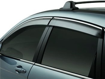 Honda Genuine Factory Door Visors (set of 4 for all doors) - 08R04-SWA-101; 2007 to 2011 CR-V On Sale