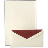 Brown Bordered Monarch Letter Sheets