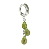 BODY JEWELRY THAT WILL CHANGE YOUR LIFE. TUMMYTOYS BELLY NAVEL RING 14K WHITE GOLD & 3 PERIDOTS. Each TummyToys belly button navel ring is easy to use and beautiful to wear. This dangle navel jewelry is patented to work better than any belly bars with no little balls to lose and they are sexy to wear.