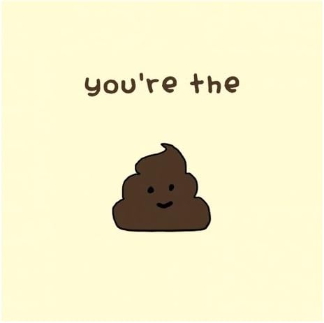 You're The Sh*t Card - Friend, Colleague, Funny, Birthday, Thank You, Good Lu...