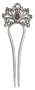 Garnet hairpin, 'Tiara' 1" W 4" L