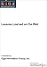 Book Lessons Learned on the Web