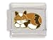 Jewelry : Clearly Charming Calico Cat Italian Charm
