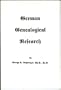 German Genealogical Research