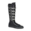DEVIANT-304 Canvas 5 Buckle Strap Knee Boot Sneaker