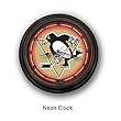 NHL Pittsburgh Penguins 14 Inch Neon Clock