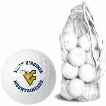 West Virginia Mountaineers 15 Golf Ball Clear Pack