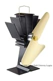 Fireplaces item: Ecofan for Wood Stoves Black Body Gold Blades