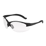AO Safety 11682 Virtua V6 Anti-Fog Safety Glasses, Black Frame, Clear Lens