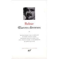Balzac : Oeuvres diverses, tome 2