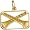 Pipers Piping Charm, Gold Plated Silver