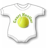 Court Hustler Tennis Ball Baby Ultrasoft Onesie