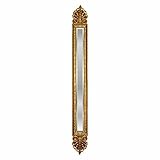 IMAGE OF Hickory Manor House 3660VAG 60 in. Double Finial Mirror - Antique Gold