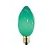 5 Watt Ceramic Green C7 Light Bulb / Candelabra Base / Incandescent Chritmas Light Bulb / Holiday Light Bulb