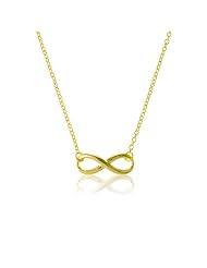 Sterling Silver Gold-Plated 16 + 2" Infinity Necklace