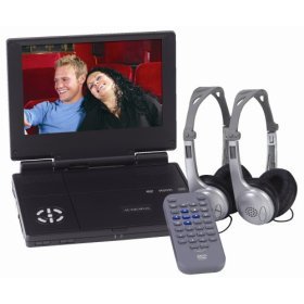 Audiovox D1917PK 9-Inch Widescreen Portable DVD/CD/MP3 Player with Car Kit (Black)