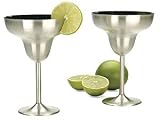  : RSVP International RITA-2 Endurance Stainless Steel Margarita Glasses Set of 2