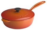 Le Creuset 1 -Quart Saucier Pan, Flame