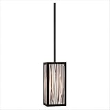 Dakari Narrow Pendant in Tudor Bronze Powder Coat