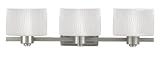 Pacifica Collection 25 Wide Three Light Bathroom Fixture