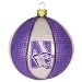 Northwestern Wildcats Team Glass Basketball 2 5/8