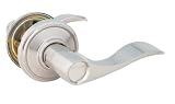 Sterling Plus GLF10SAQRH-619 Aqua Passage Door Lever, Right Hand, Satin Nickel